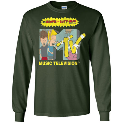 Mtv Logo T-shirt Beavis And Butt Head Forest Green