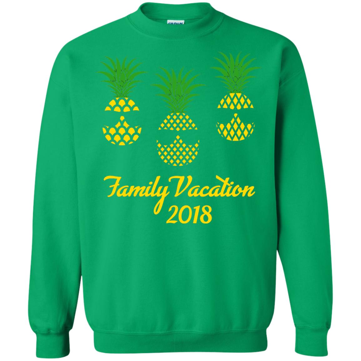 Family Vacation 2018 Shirt Hawaii Pineapple Sunglasses Irish Green