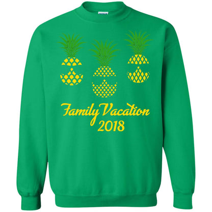 Family Vacation 2018 Shirt Hawaii Pineapple Sunglasses Irish Green