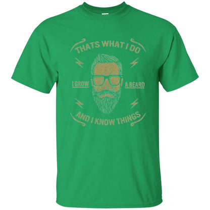 Funny Joke Retro Vintage T-shirt That What I Do I Grow A Beard Irish Green