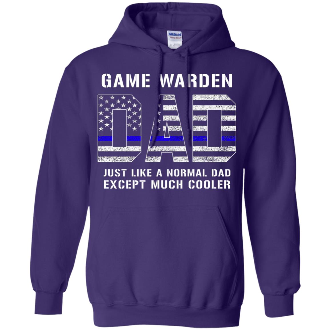 Game Warden Dad Normal Cooler Fathers Day Tbl Shirt Purple