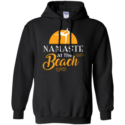 Yoga Lover T-shirt Namaste At The Beach Black