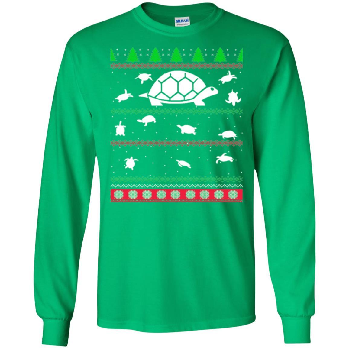 Christmas T-shirt Turtle Lover Merry Christmas Irish Green