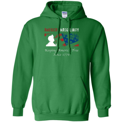 American Masgulinity Keeping America Free Since 1776 Shirt Irish Green
