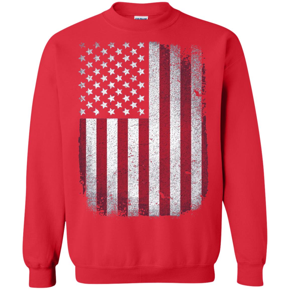 Usa Flag T-shirt 4th July Red