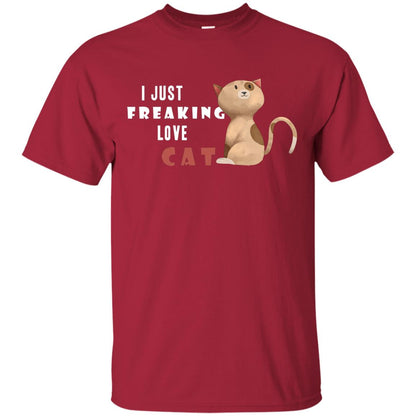 I Just Freaking Love Cat Shirt Cardinal