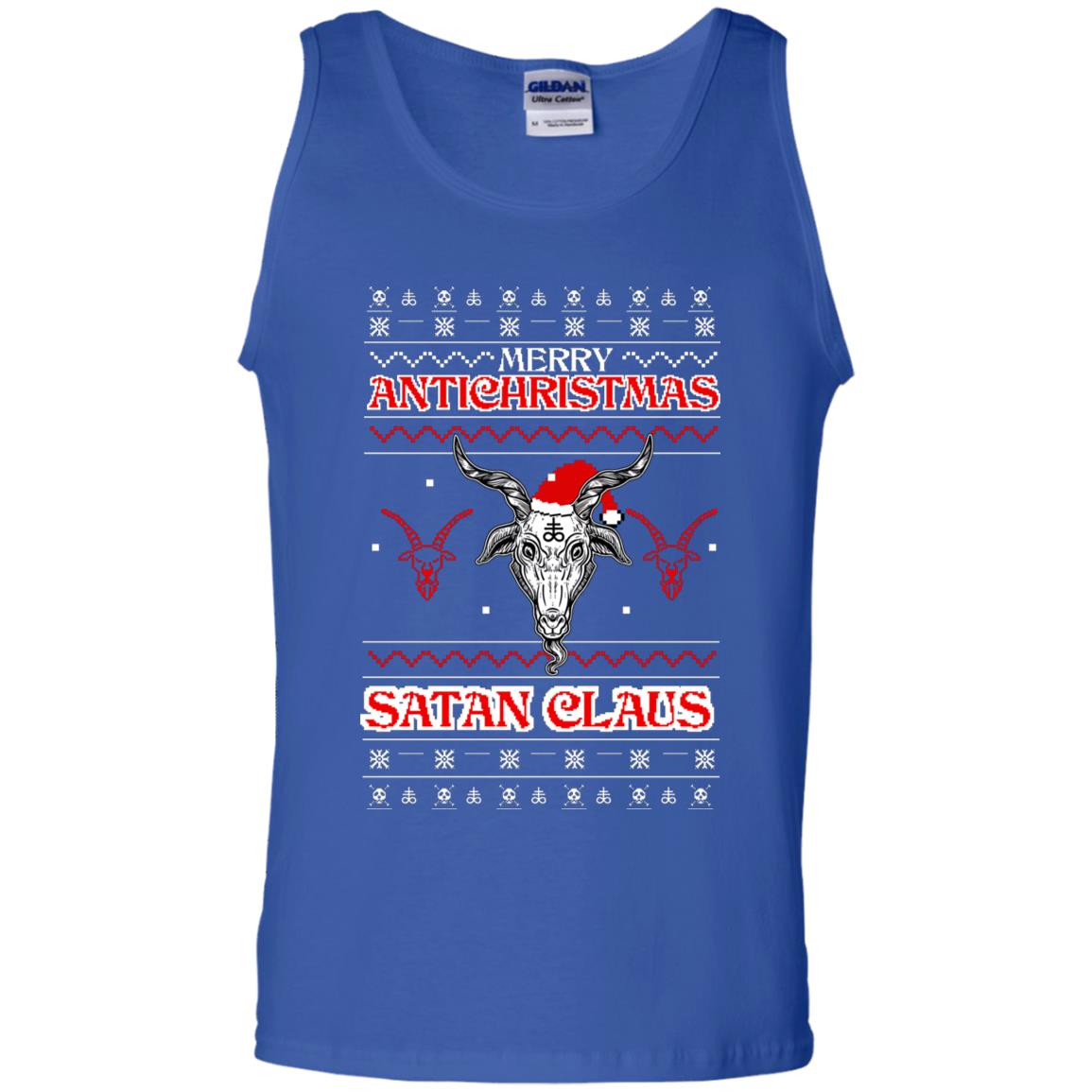 Merry Antichristmas Satan Claus Gift Shirt Royal