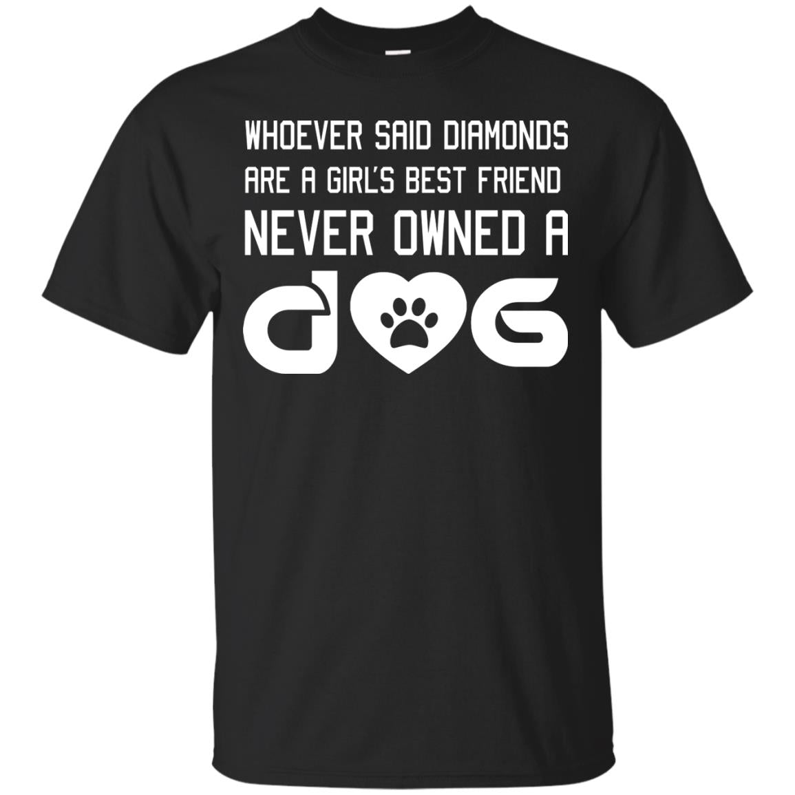 A Girl’s Best Friend Never Owned A Dog Best Dogs Shirt For Girls Black