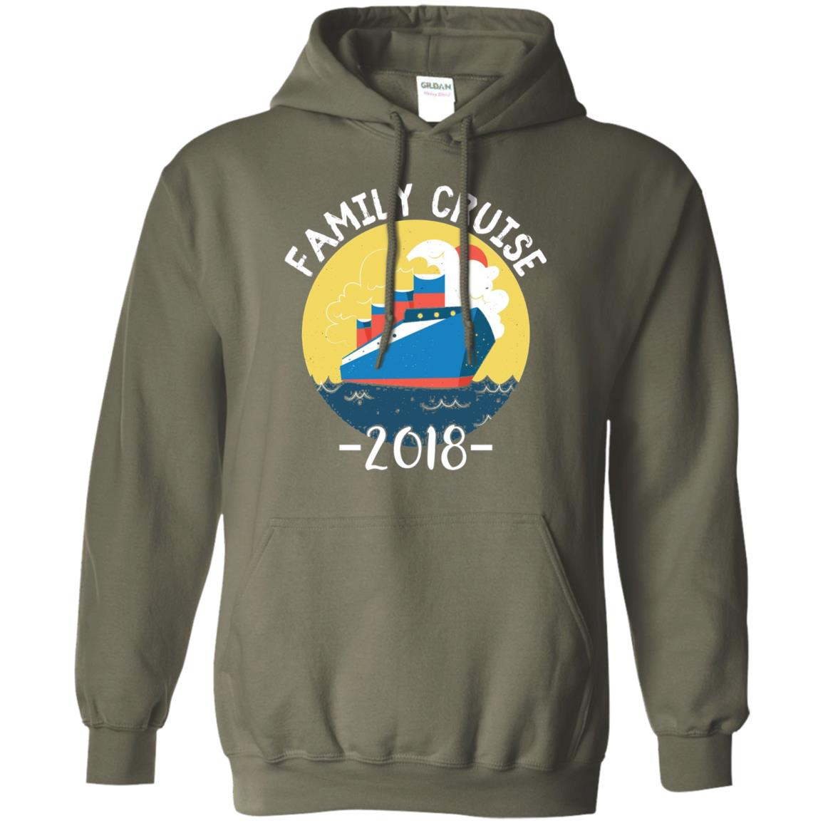 Summer Holiday T-shirt Family Cruise 2018 Military Green