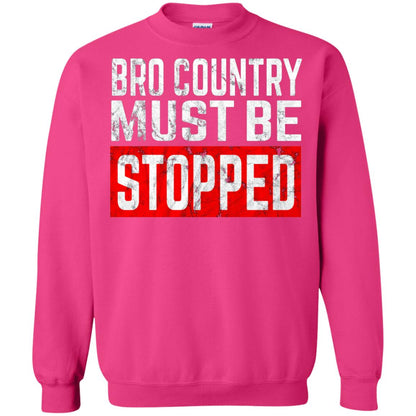 Bro Country Must Be Stopped Traditional Outlaw Country Shirt Heliconia