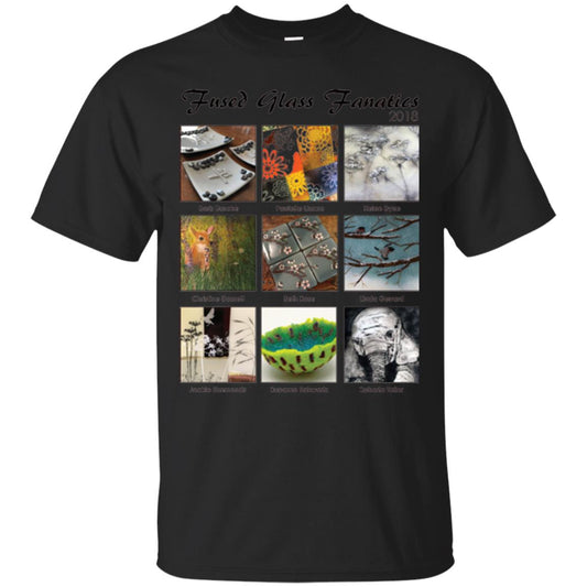 Commemorative T-shirt Fused Glass Fanatics 2018 Black