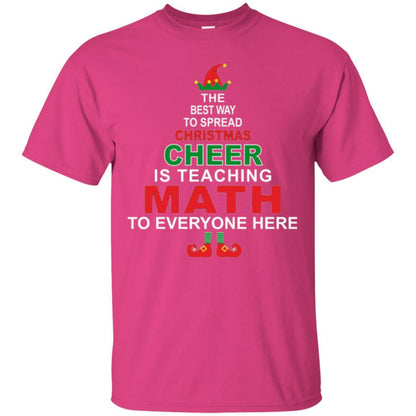 Elf Christmas T-shirt Math Teacher Christmas T-shirt Heliconia