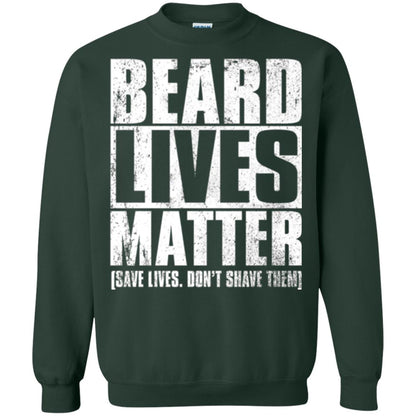 Beared Men T-shirt Beared Lives Matter Forest Green
