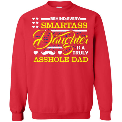 Behind Every Daughter Is A Truly Dad Family Shirt Red