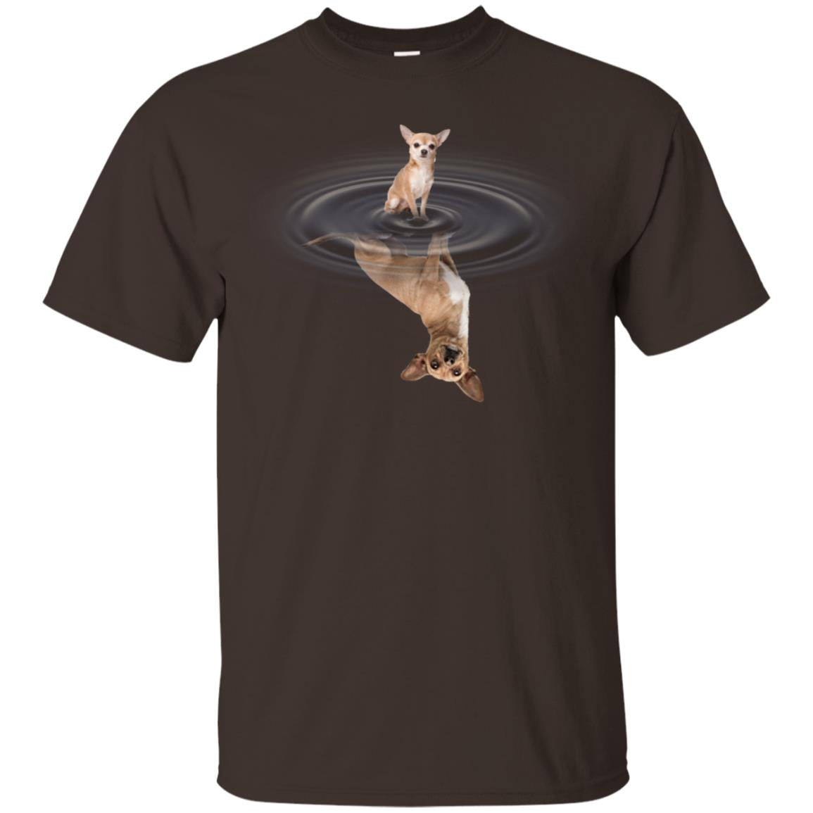Little Chihuahua And Big Shadow Shirt Dark Chocolate