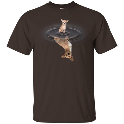Little Chihuahua And Big Shadow Shirt Dark Chocolate