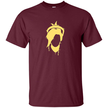 Overwatch Mercy Icon Spray T-Shirt Maroon