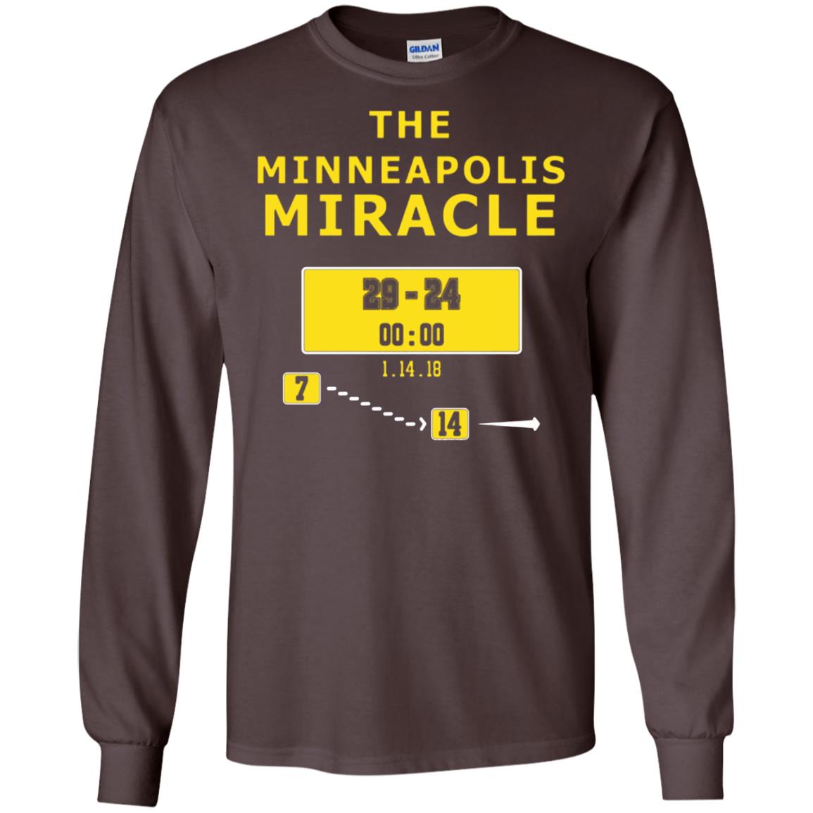 Football Lover T-shirt The Minneapolis Miracle Dark Chocolate