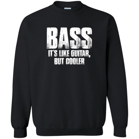 Funny Music T-shirt Bass It_s Like Guitar But Cooler Black