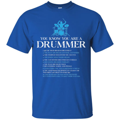 Drummer T-shirt You_re A Drummer Royal
