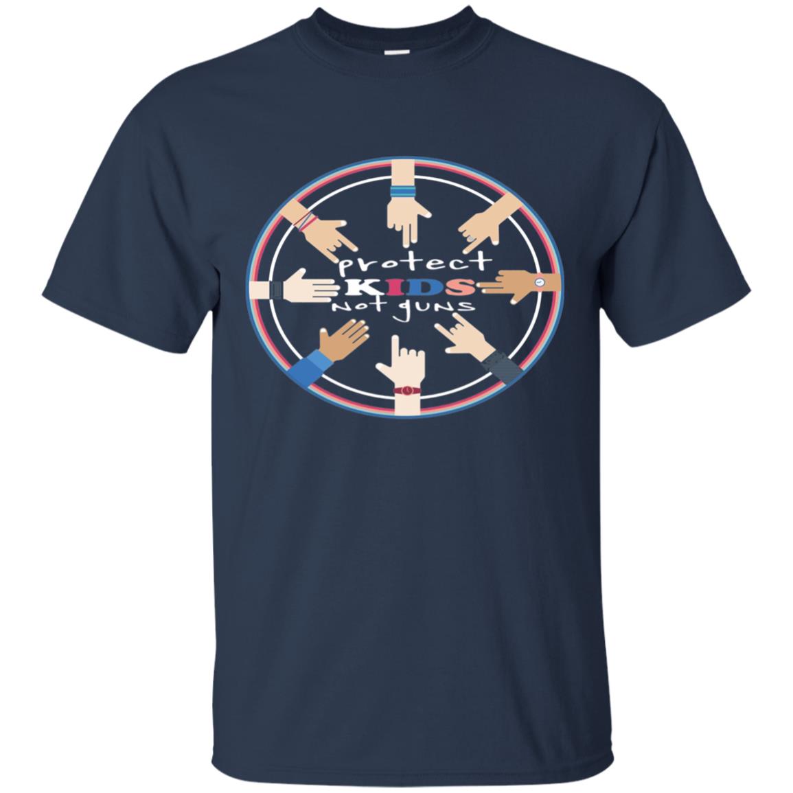 Gun Control Shirt Protect Kids Not Gun Navy