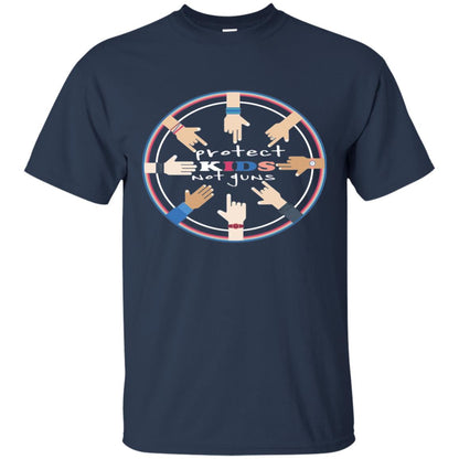 Gun Control Shirt Protect Kids Not Gun Navy
