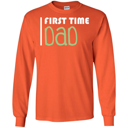 First Time Dad New Dad Shirt Orange