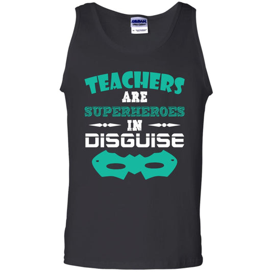 Teachers Are Superheroes In Disguise Movie Lover T-shirt Black