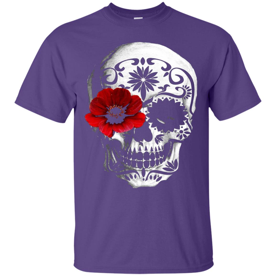 Day Of The Dead Sugar Skull Cinco De Mayo Shirt Purple