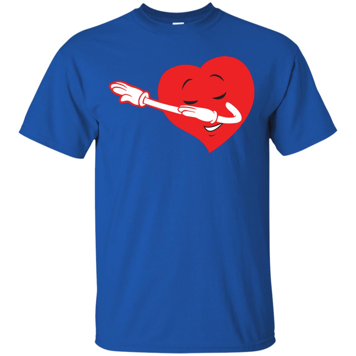 Valentine_s Day T-shirt Dabbing Heart Royal
