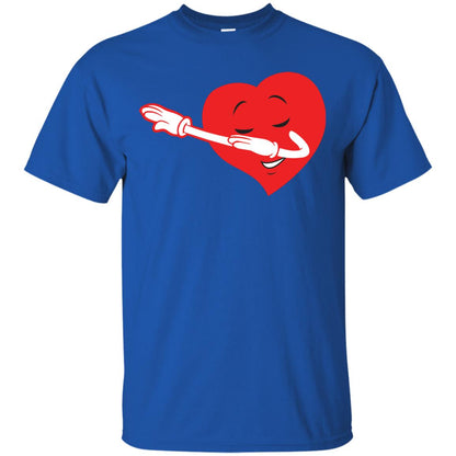 Valentine_s Day T-shirt Dabbing Heart Royal