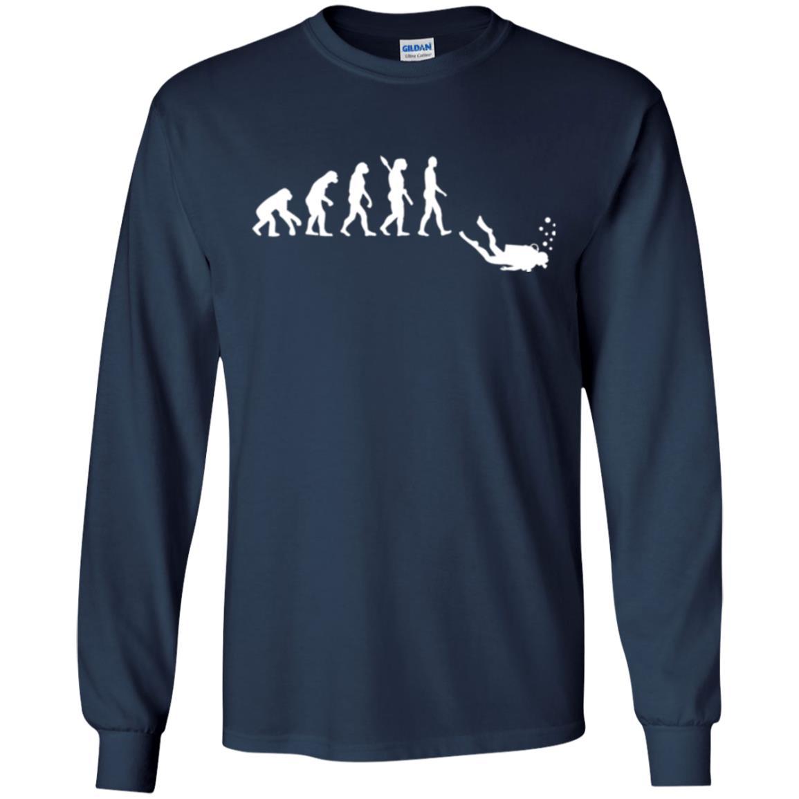 Diver T-shirt Evolution Of Man T-shirt