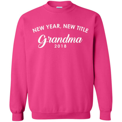 Nana T-shirt New Years New Title Grandma Pregnancy Announcement 2018 Heliconia
