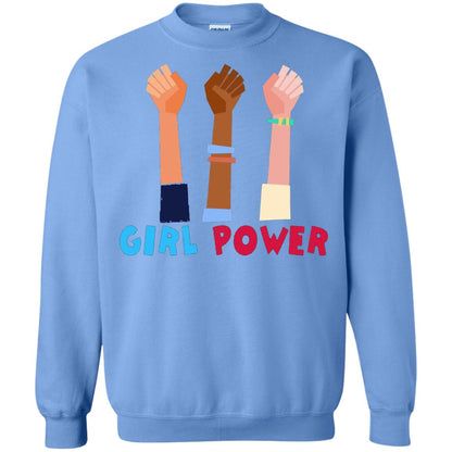 Great Feminist T-shirt Girl Power Carolina Blue