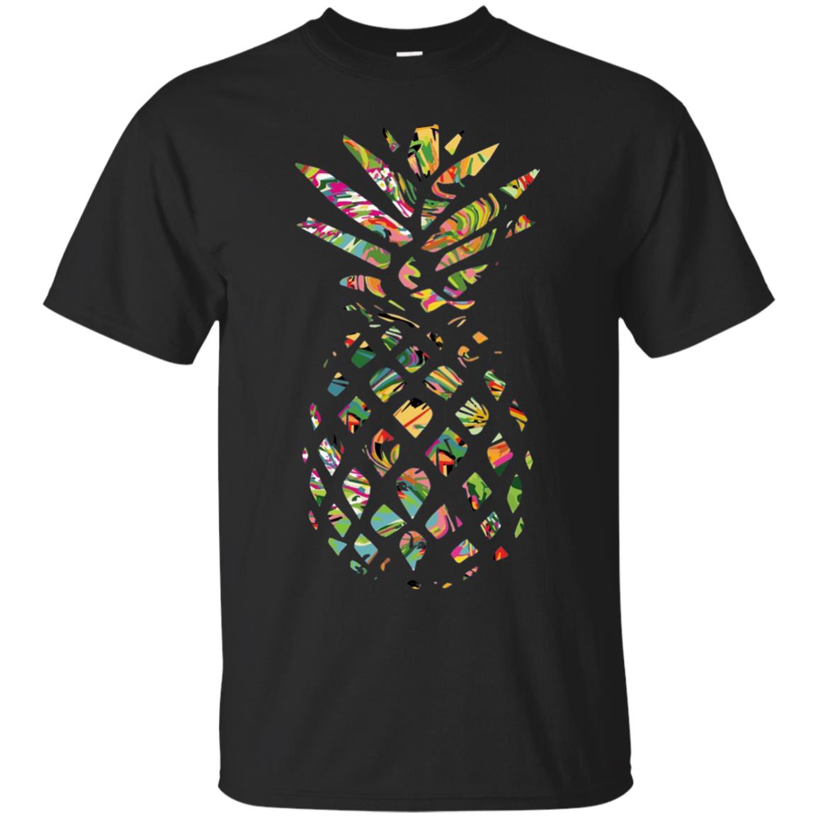 Pineapple Summer Vacation T-shirt Black