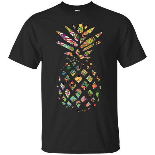 Pineapple Summer Vacation T-shirt Black