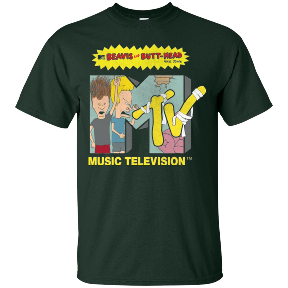 Mtv Logo T-shirt Beavis And Butt Head Forest Green