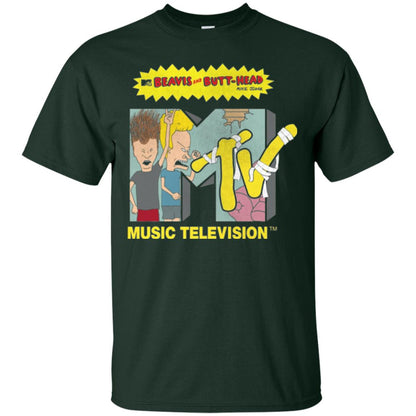 Mtv Logo T-shirt Beavis And Butt Head Forest Green