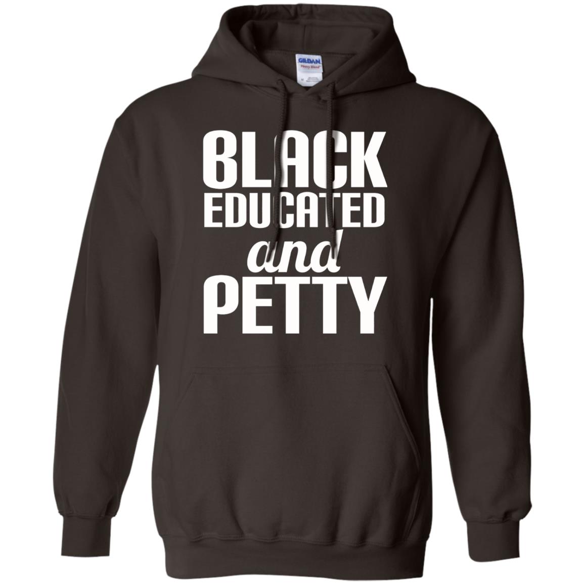 Petty Queen Juneteenth T-shirt Black Educated And Petty Dark Chocolate