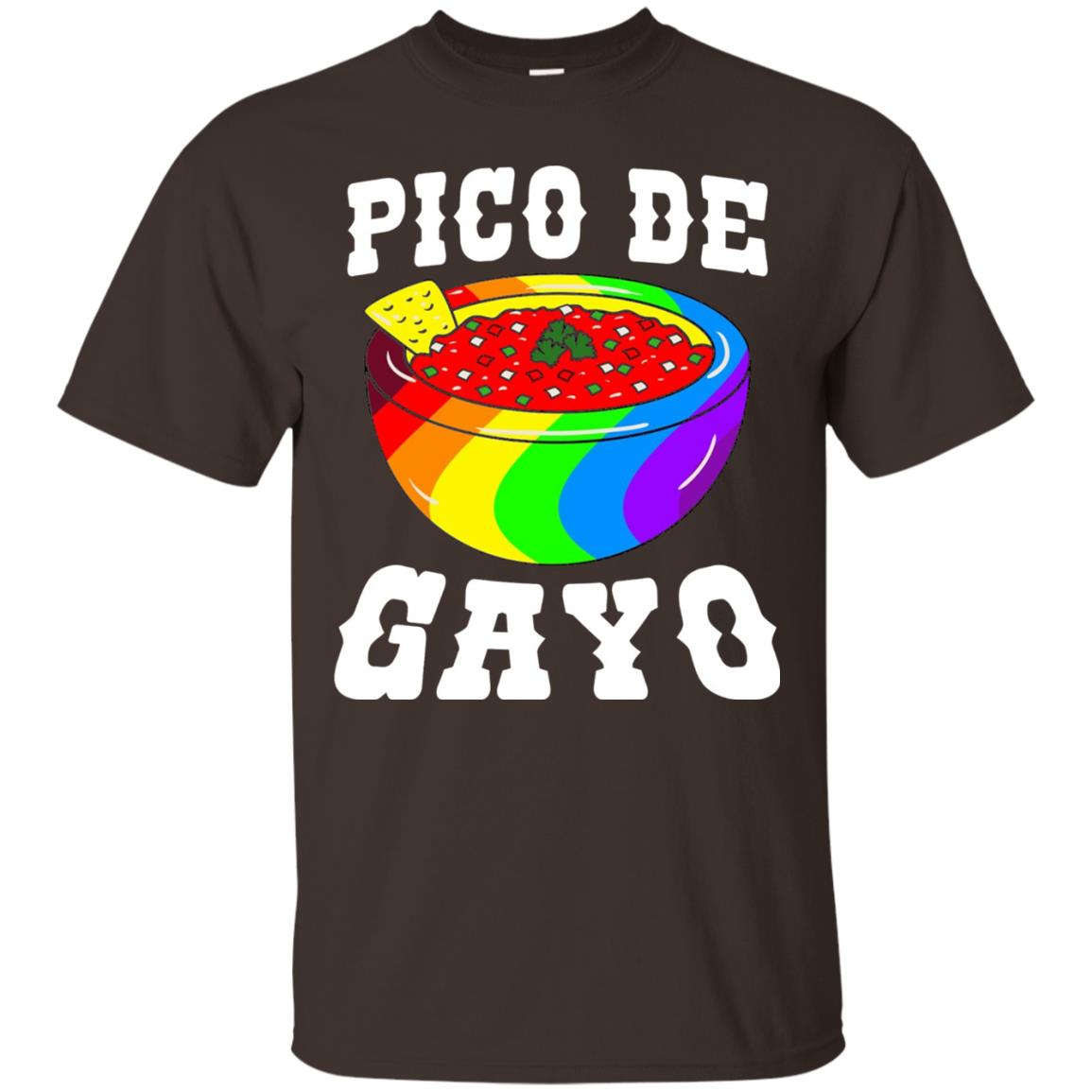 Pico De Gayo Rainbow Lgbt T-shirt Dark Chocolate