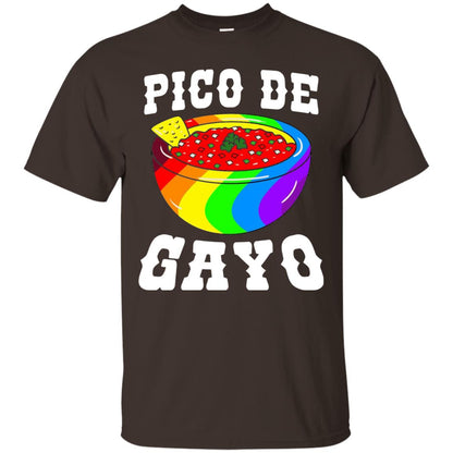 Pico De Gayo Rainbow Lgbt T-shirt Dark Chocolate