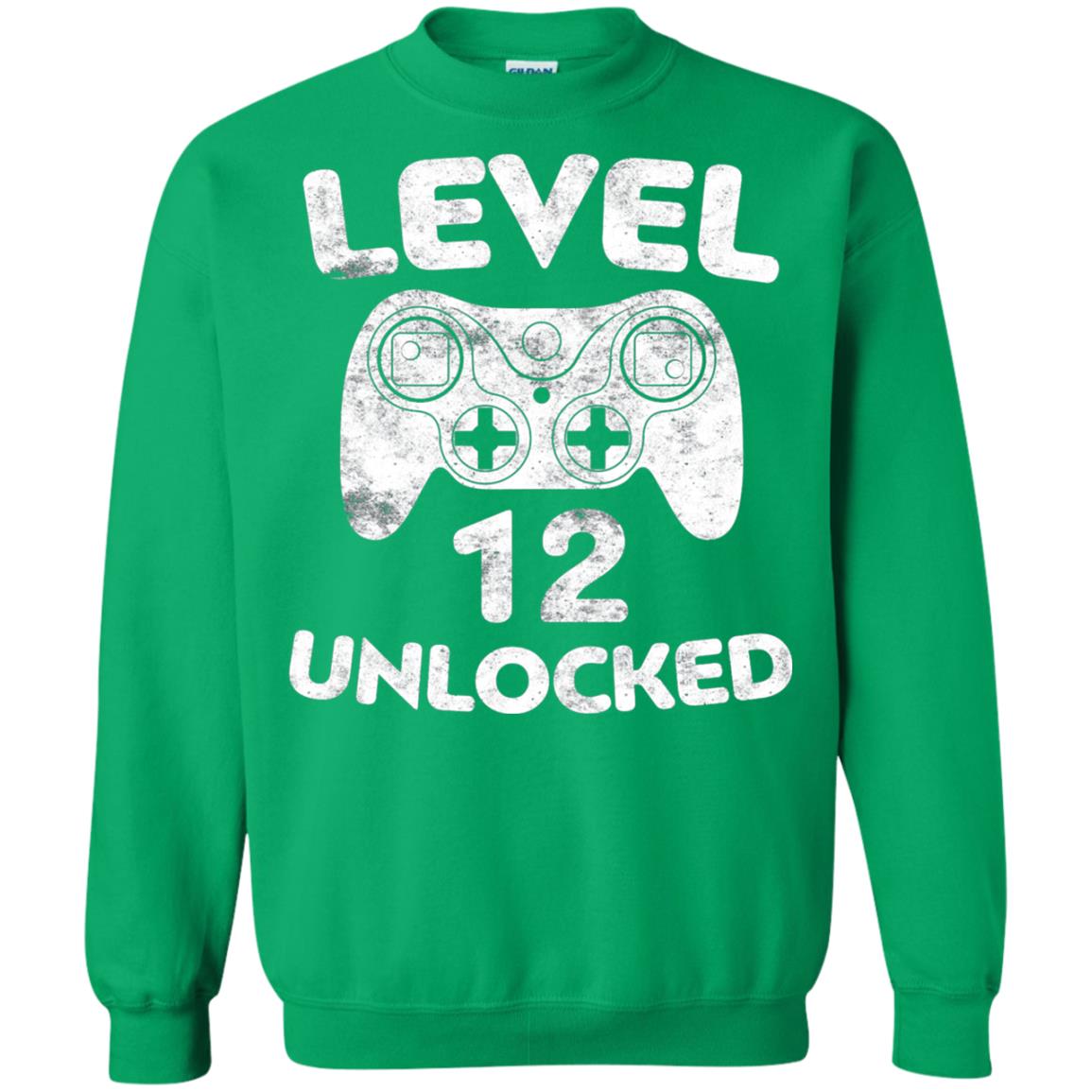 Level 12 Unlocked 12th Video Gamer Birthday Shirt Irish Green