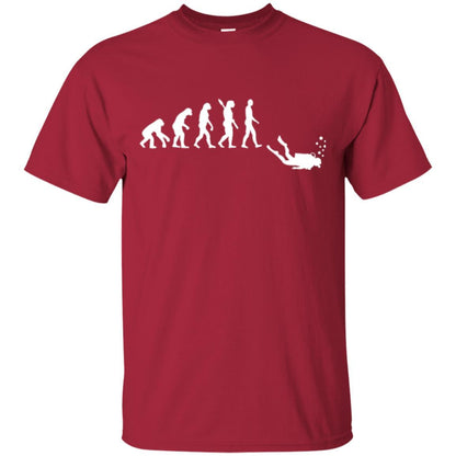 Diver T-shirt Evolution Of Man T-shirt