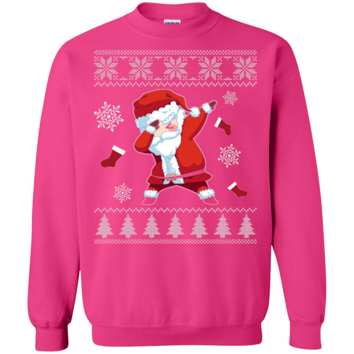 Christmas T-shirt Dabbing Santa Claus Heliconia