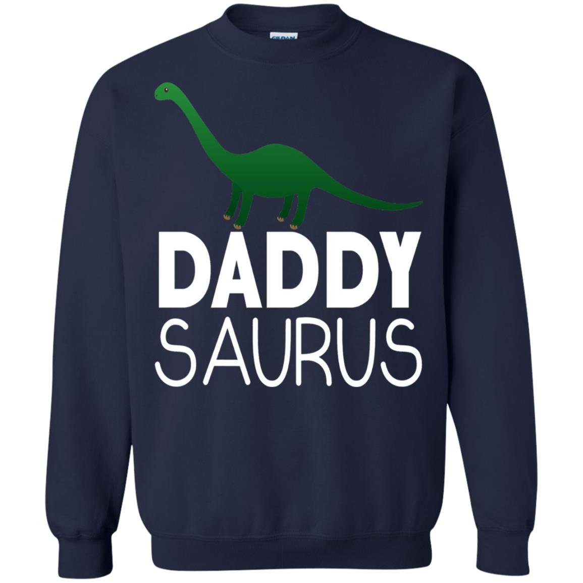 Daddy Saurus Dinosaur Matching Daddy T-shirt Navy