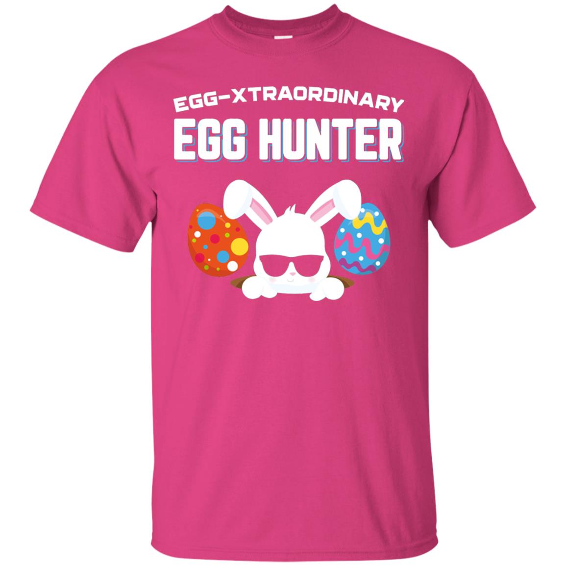 Egg-xtraordinary Egg Hunter Easter Shirt Heliconia