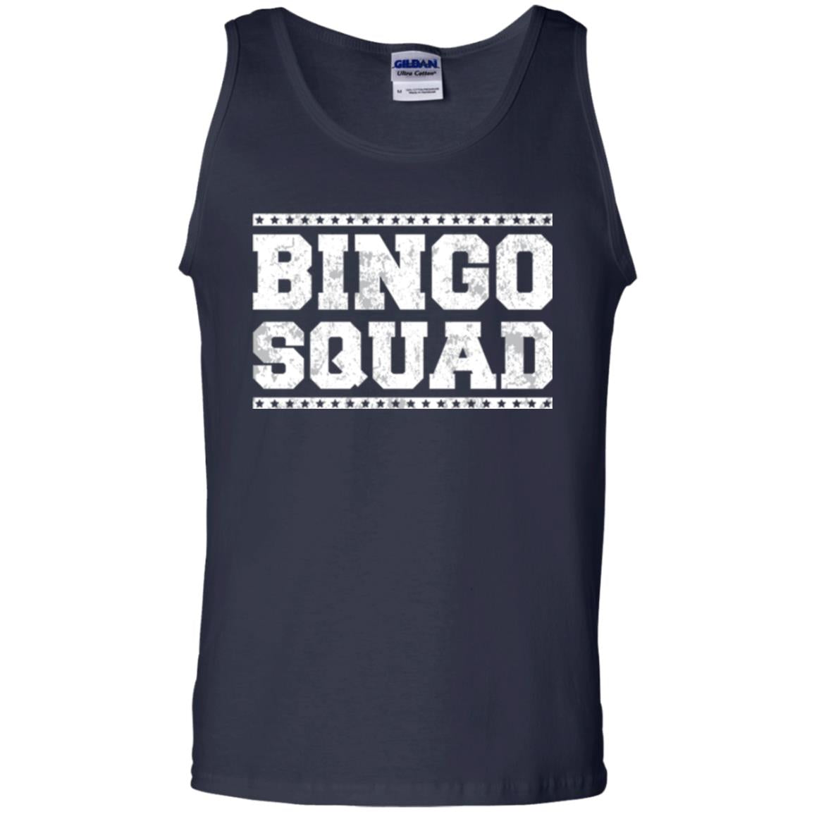 Bingo Squad Distressed Style Lucky Player T-shirt Navy