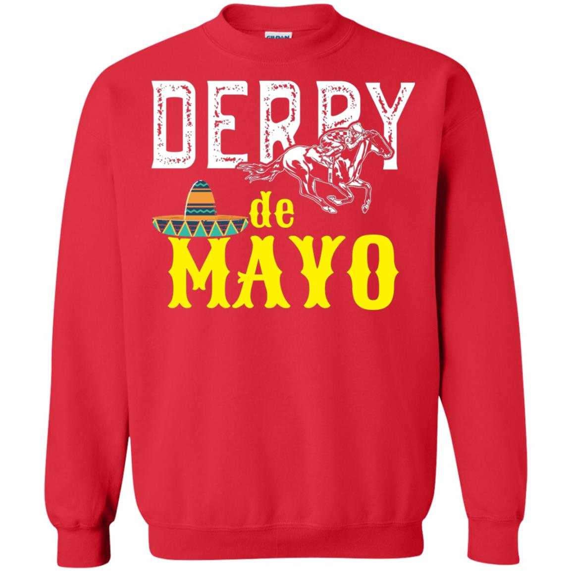 Cinco Derby De Mayo Horse Race Shirt Red