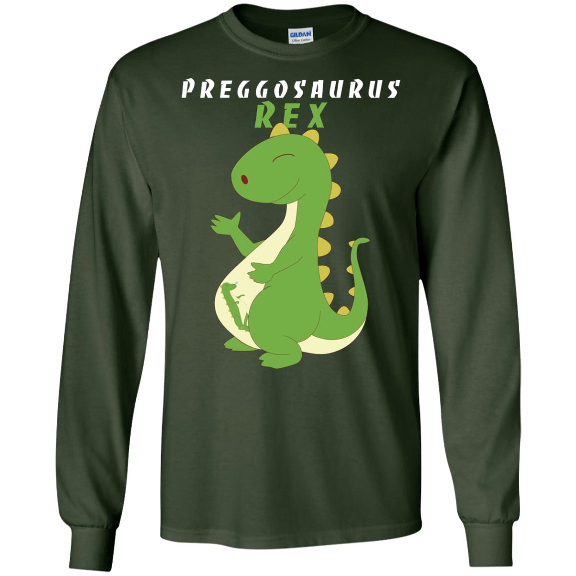 Dinosaur Pregnancy Pregosaurus Shirt Forest Green