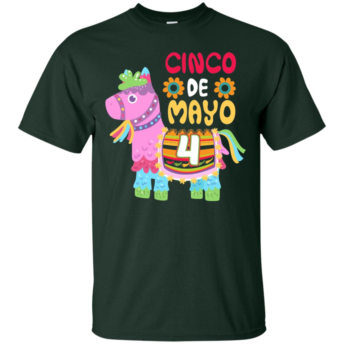 Cinco De Mayo Pinata Jockeys Horse Race 4th Birthday T-shirt Forest